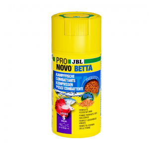 JBL ProNovo Betta Grano S 100ml Click offre une alimentation de qualité supérieure pour vos poissons Betta.